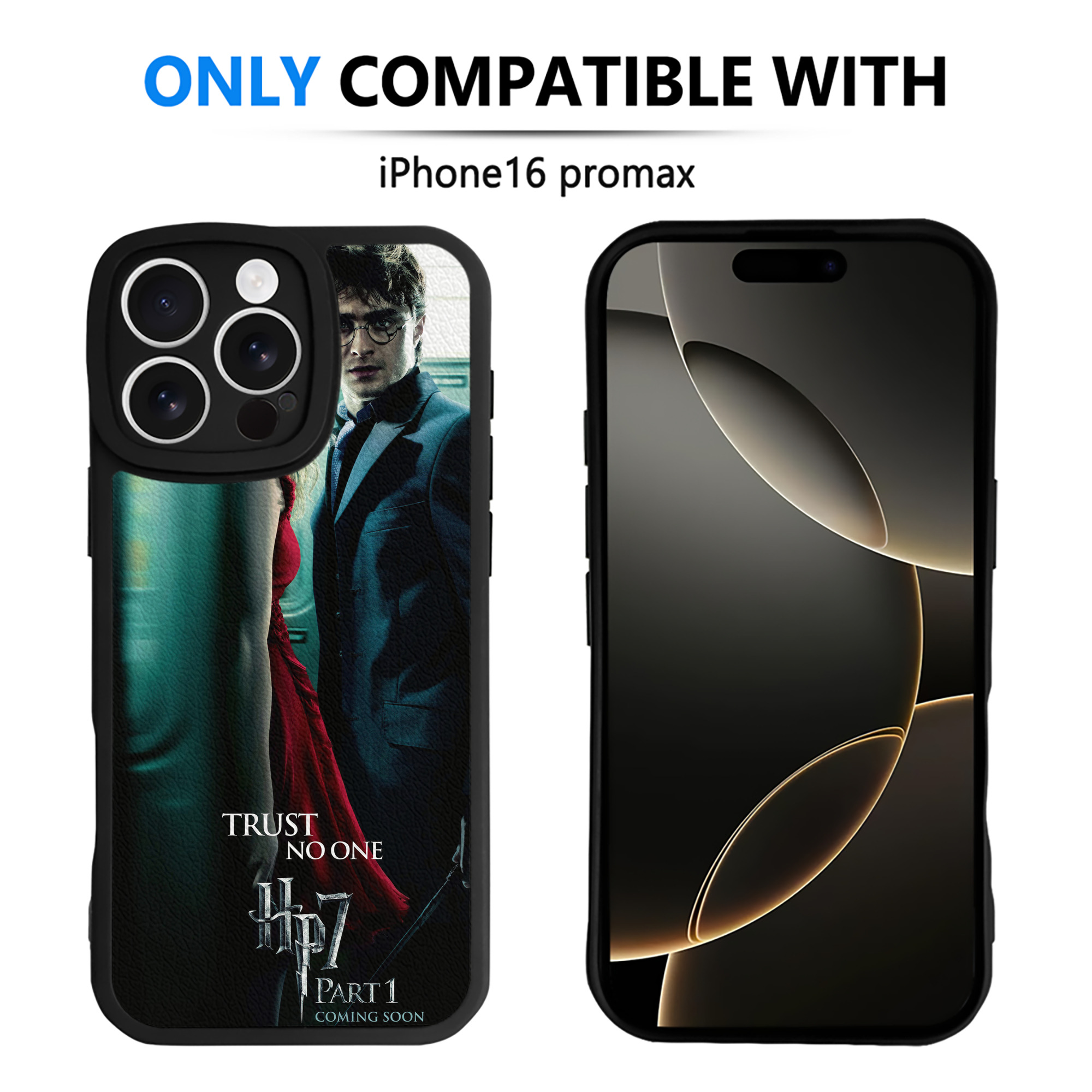 （画像用） Harry Potter ハリー・ポッターシリーズ 【iPhone 16シリーズ対応】シリコンスマホケース（レザー調） 材質：シリコン